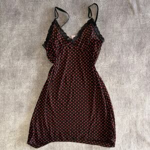 Tracy Y2k Heart Sheer Mini Slip Dress